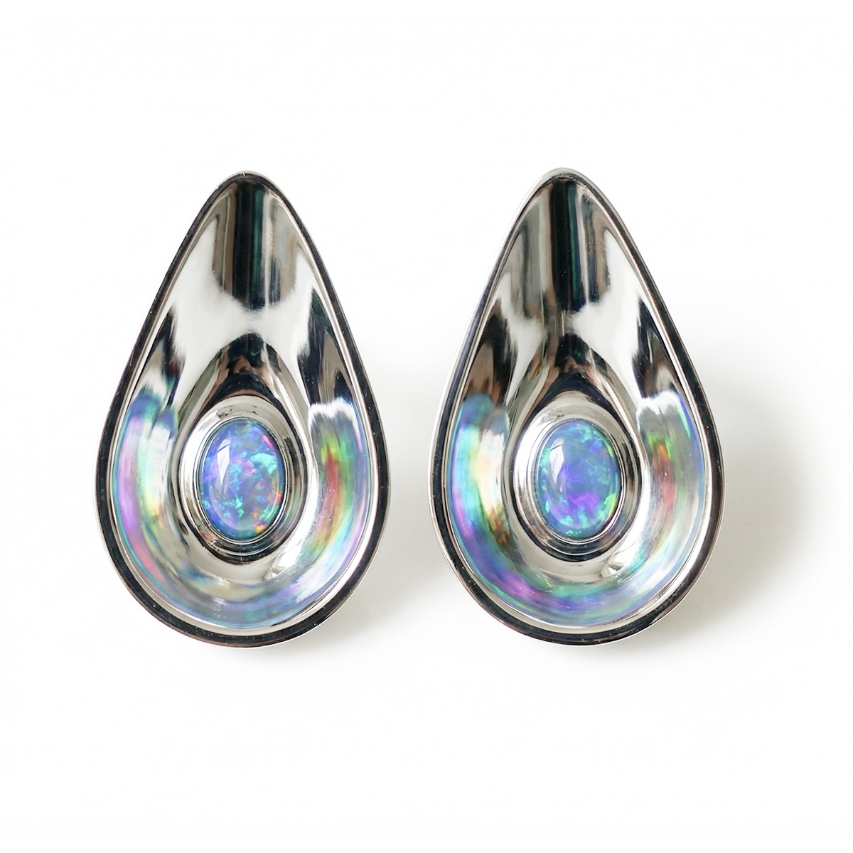 Celestial Teardrop Opal Earrings