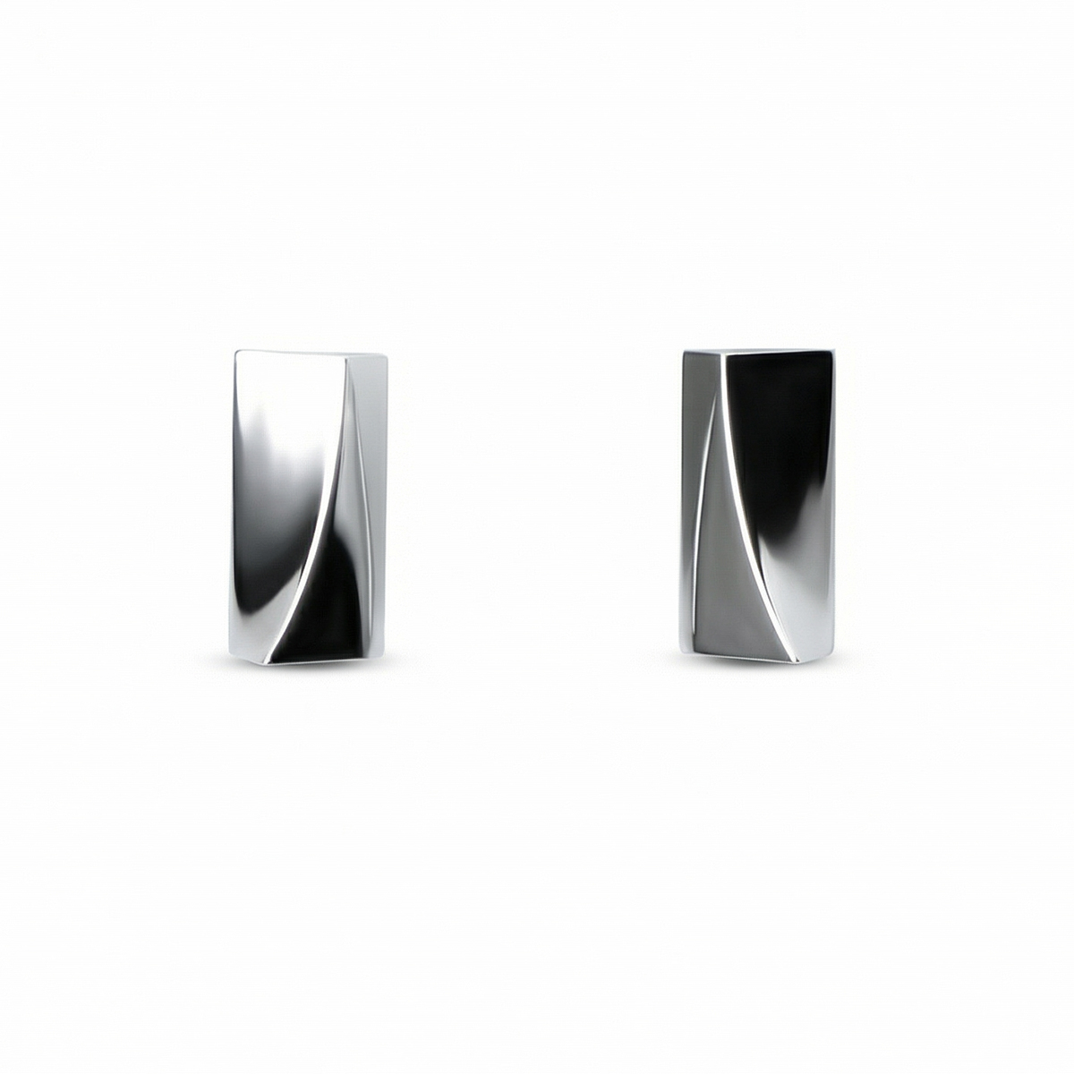 Square Ice Minimalist Studs
