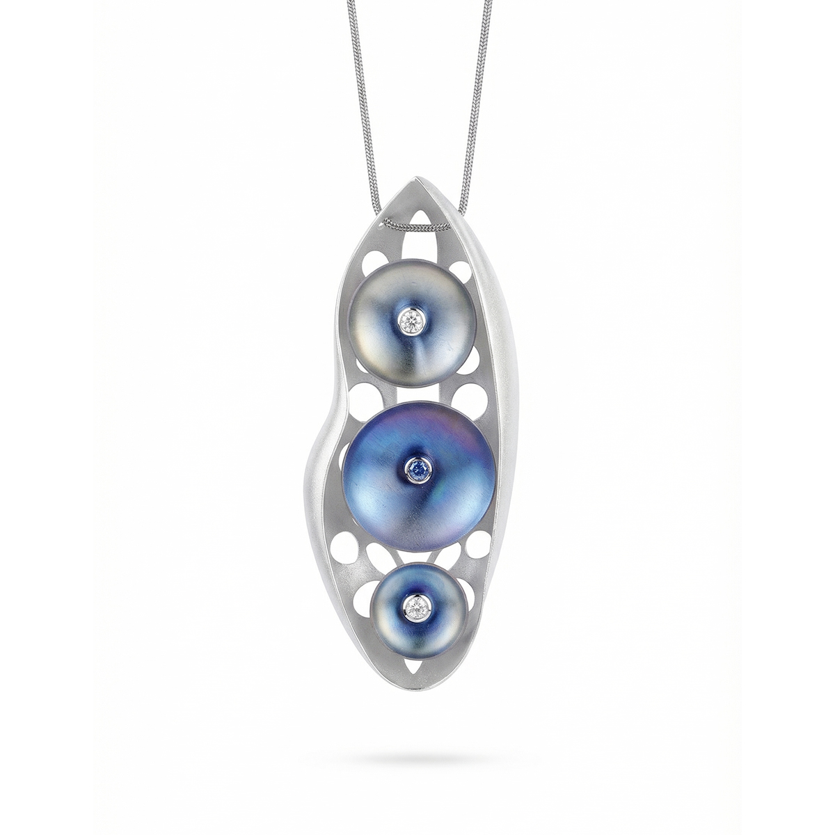 Autumn Leaf No. 1 Harmonic Titanium Pendant