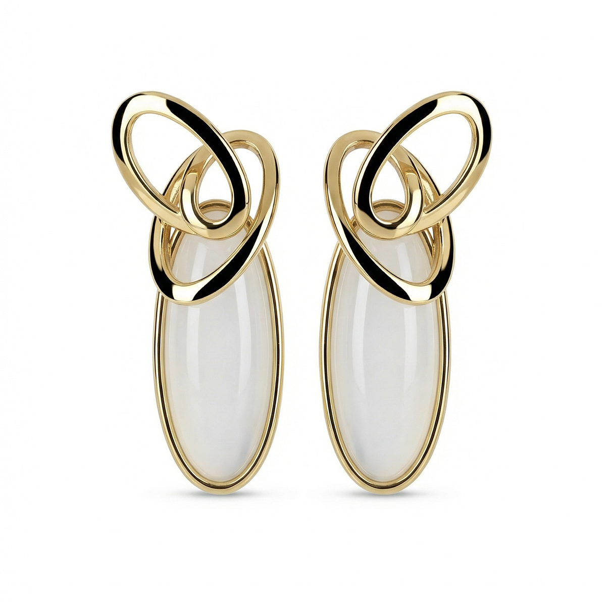 Free Fall Nephrite Jade Kinetic Earrings